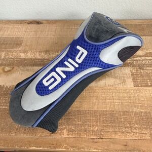 Ping G2 Driver Headcover Woodcover Golf Blue Grey Mesh Knit Padded
